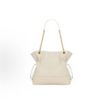 SAINT LAURENT YSL Jamie small lucky bag, aged brand classic logo Tote bag, Tote bag, shopping bag, hand bag, shoulder bag, small size, women\'s style, retro white